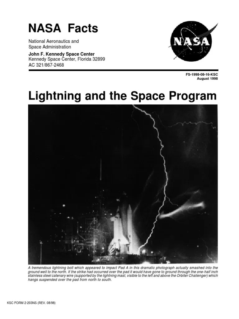 NASA Facts Lightning and The Space Program 1998 PDF Kennedy Space