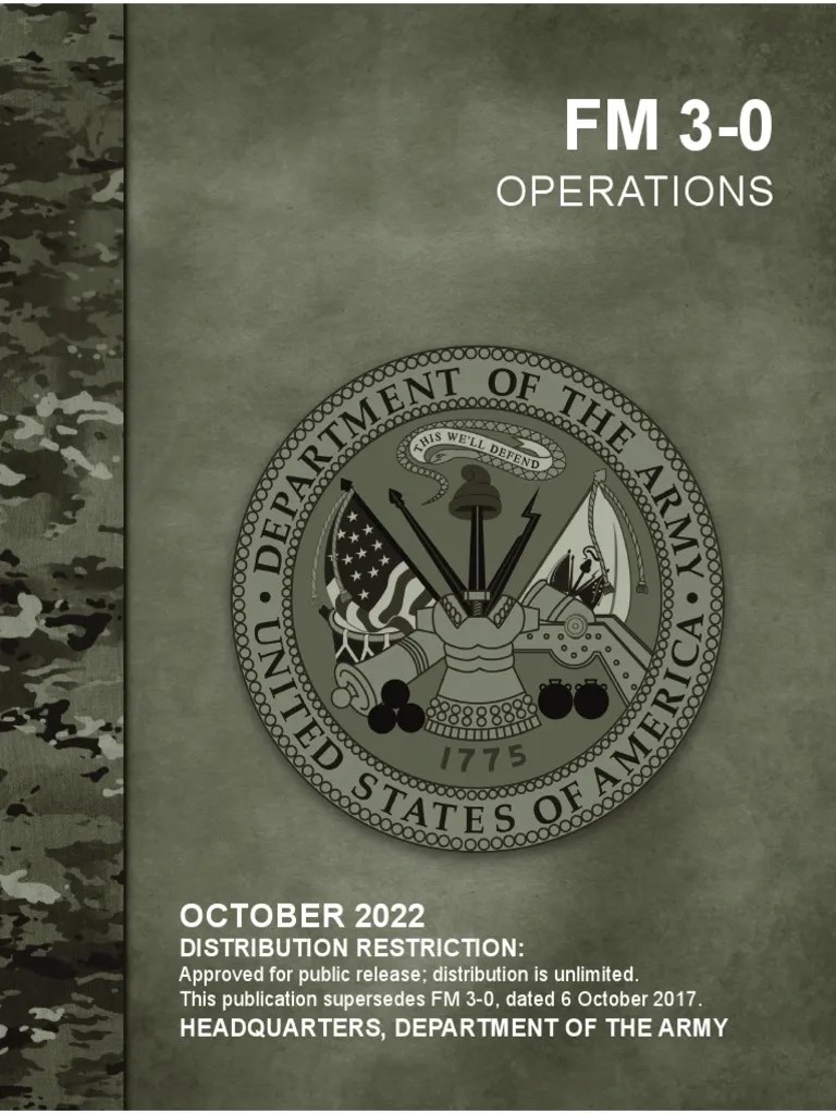 FM 30 Operations_Oct 22 PDF Military Doctrine Warfare
