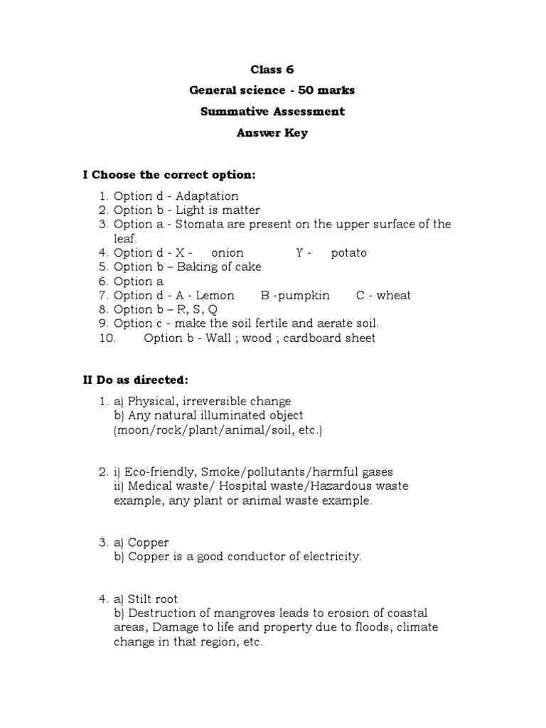 Science Annual 2021 Answer Key PDF Mirror Flowers