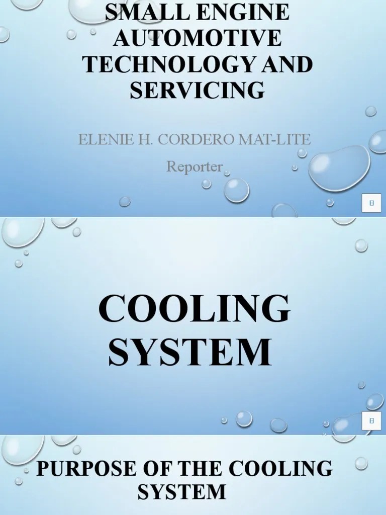 Cooling System PDF Radiator Building Engineering