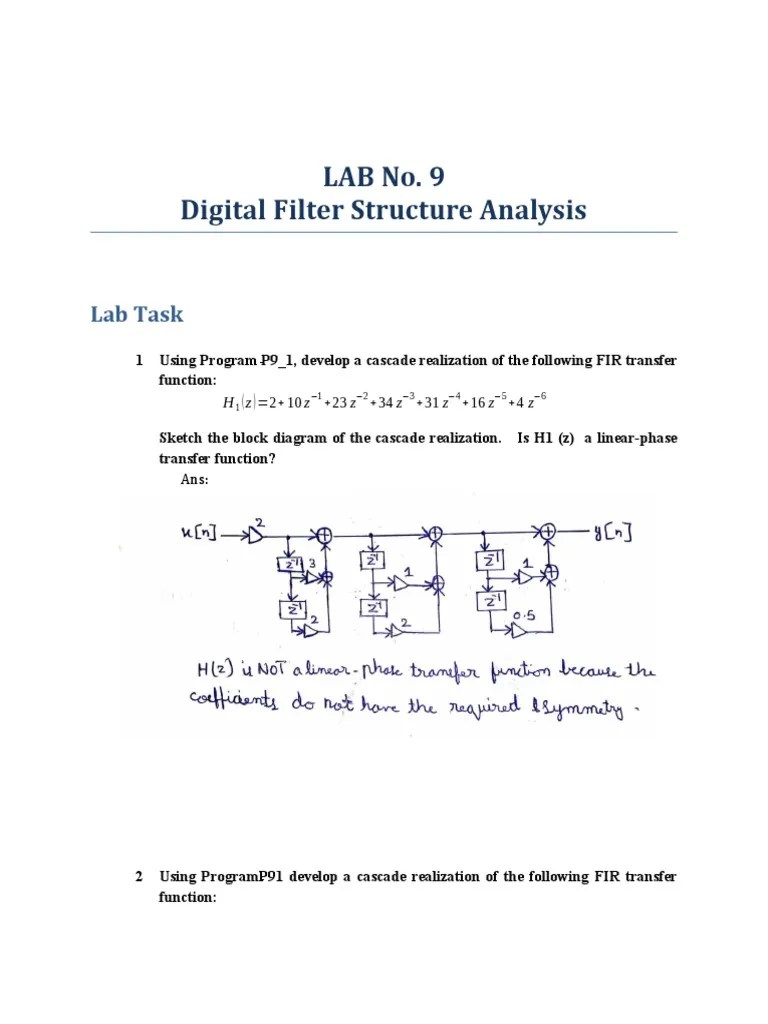 DSP Lab 09 PDF