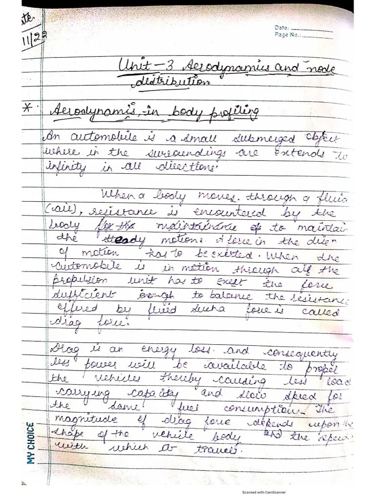 Vehicle Body Engineering (Unit 3) PDF