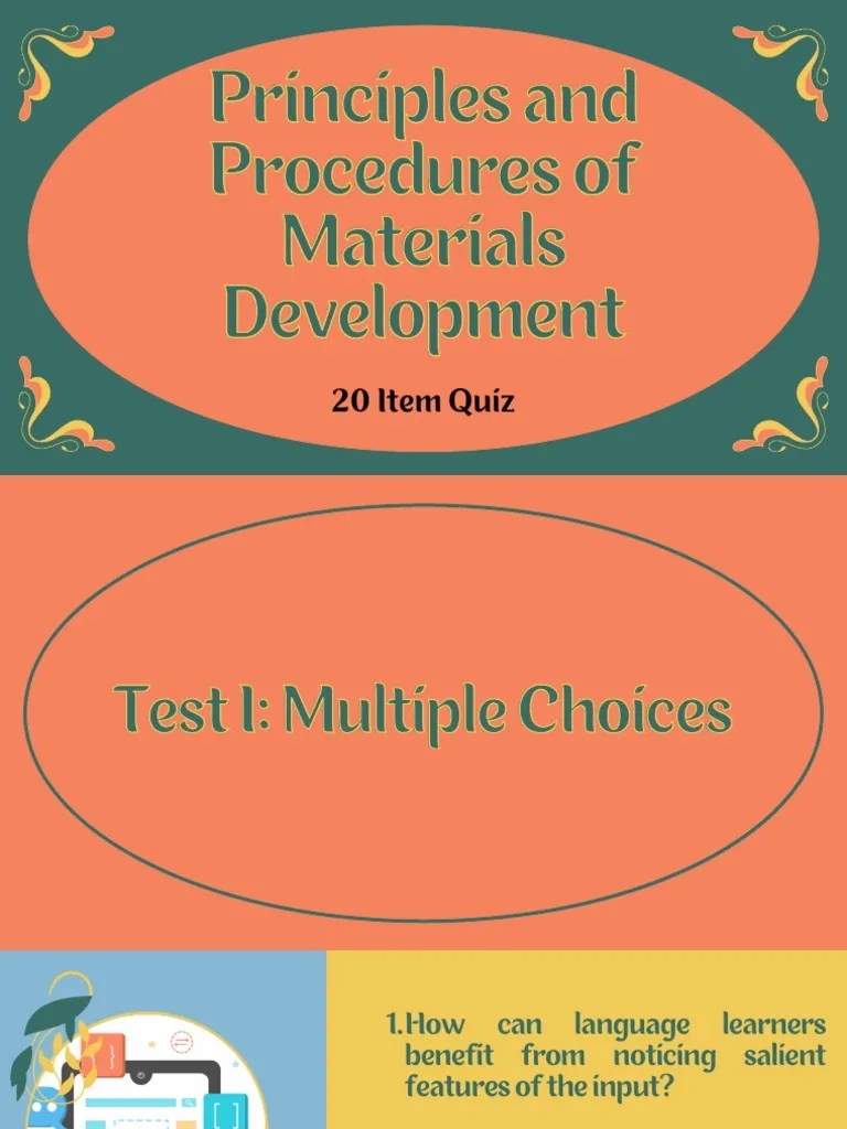 Principles and Procedures of Materials Development PDF Second Language Language Acquisition
