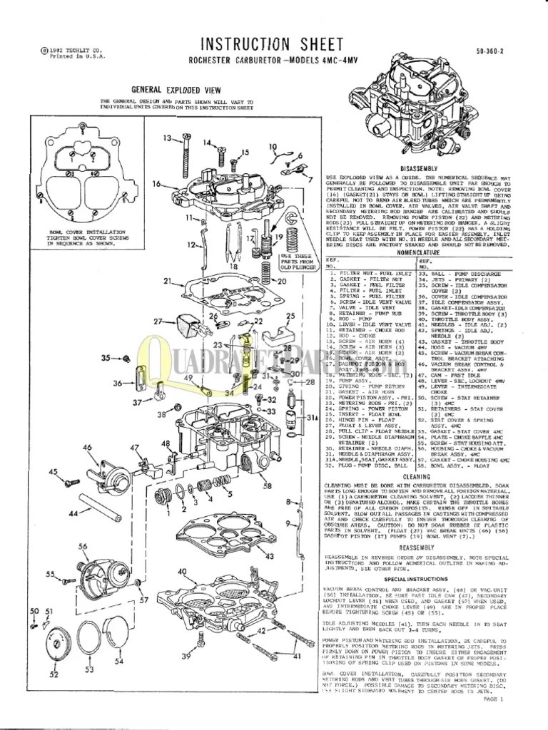 Rochester Quadrajet 904 PDF