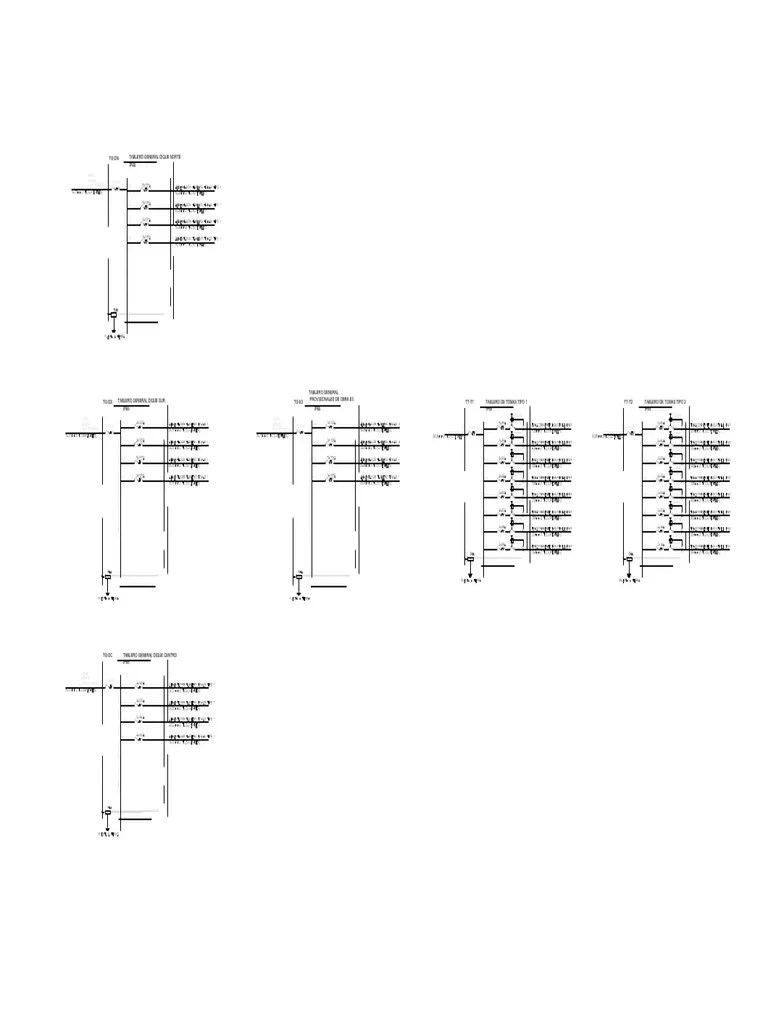 Diagrama de tableros eléctricos de un proyecto de obras civiles | PDF