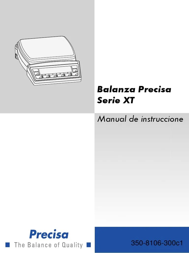 Series XT Manual de InstruccionesEspañol PDF Contraseña Calibración