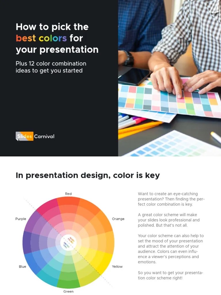 How To Pick The Best Colors For Your Presentation SlidesCarnival PDF