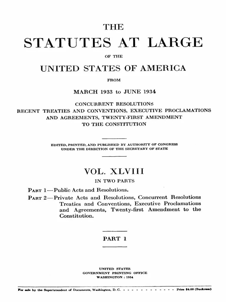 Statutes at Large PDF United States House Of Representatives Taxes