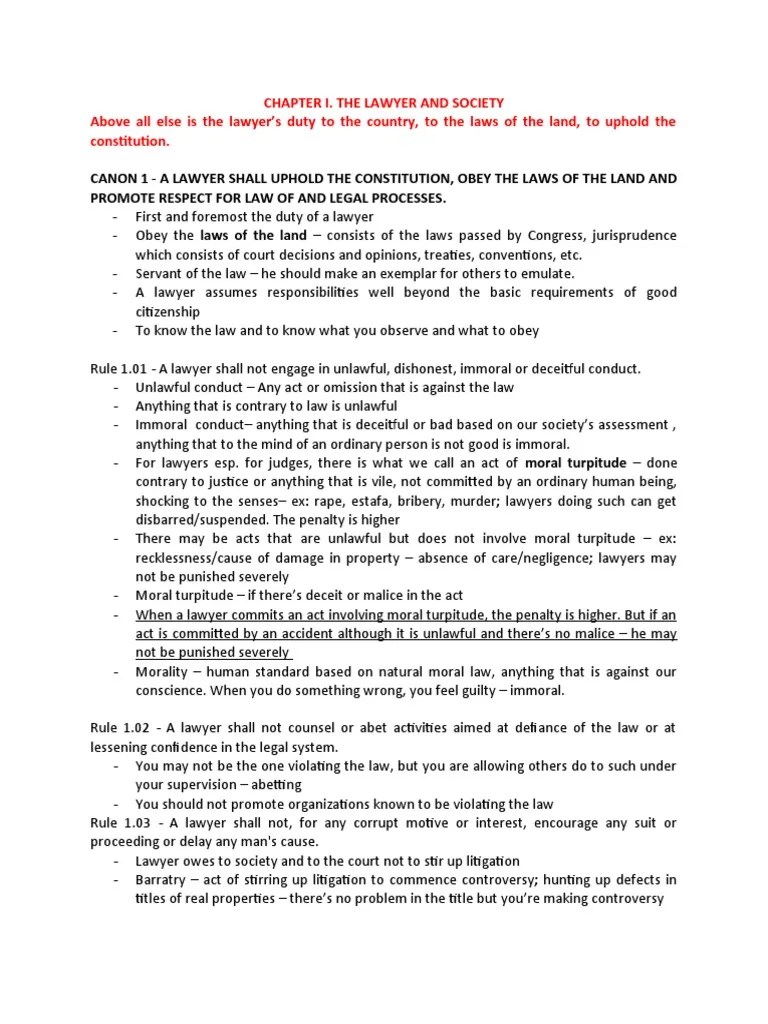 Code of Professional Responsibility PDF Lawyer Practice Of Law