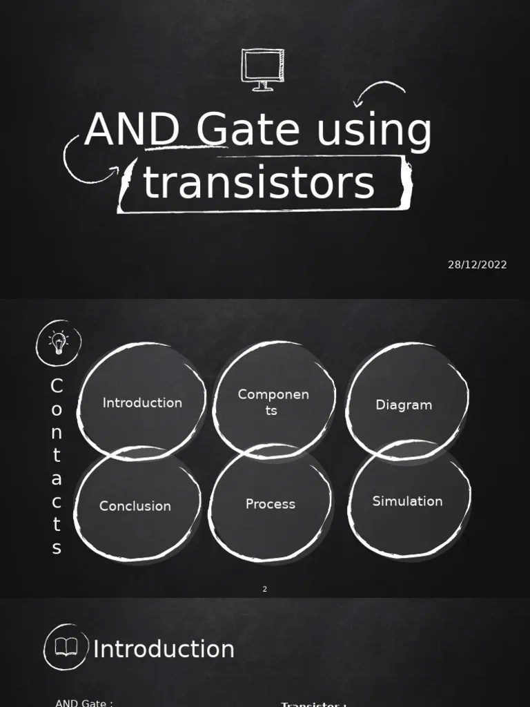 And Gate Using Transistors PDF Logic Gate Transistor