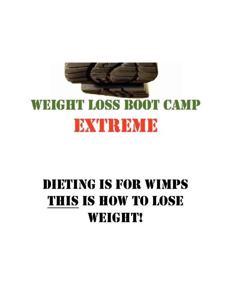 Weight Loss Boot Camp Extreme PDF