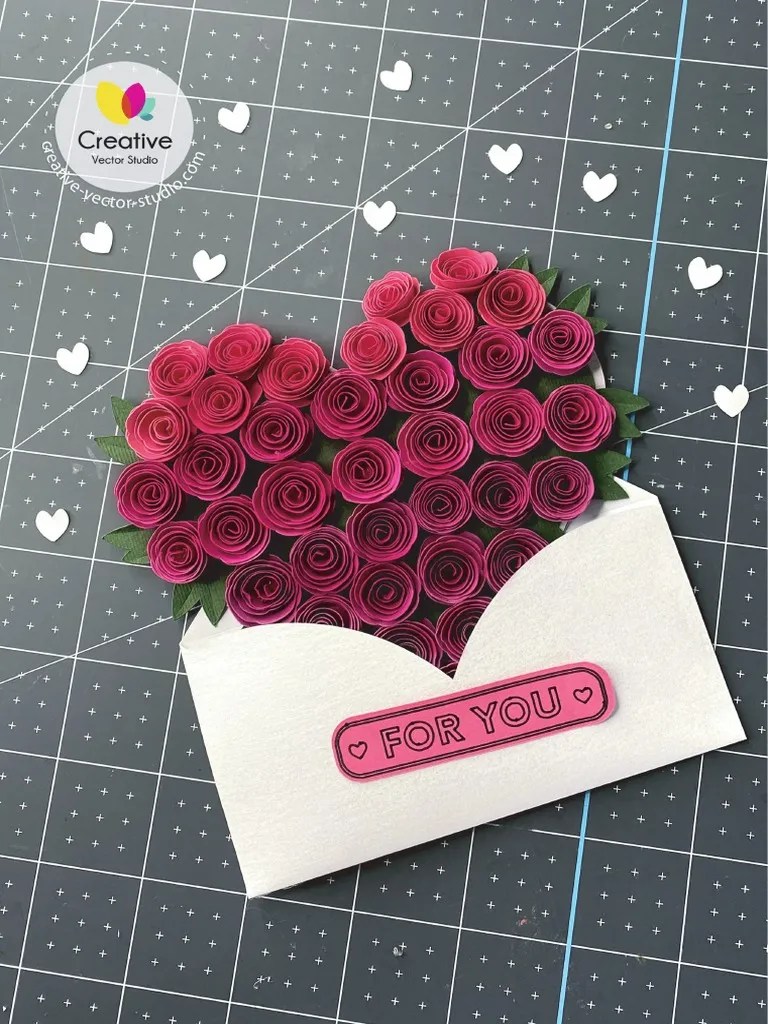 Instructions for Making Rolled Flower Envelopes and Cutting Flower
