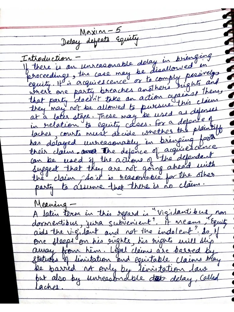 Maxim 5 Delay Defeats Equity PDF