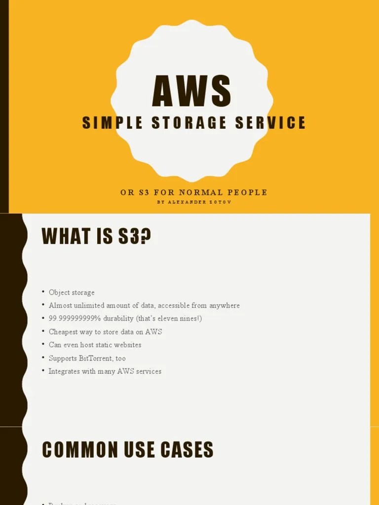 Aws S3 Download Free PDF Computer Data Storage Information Age