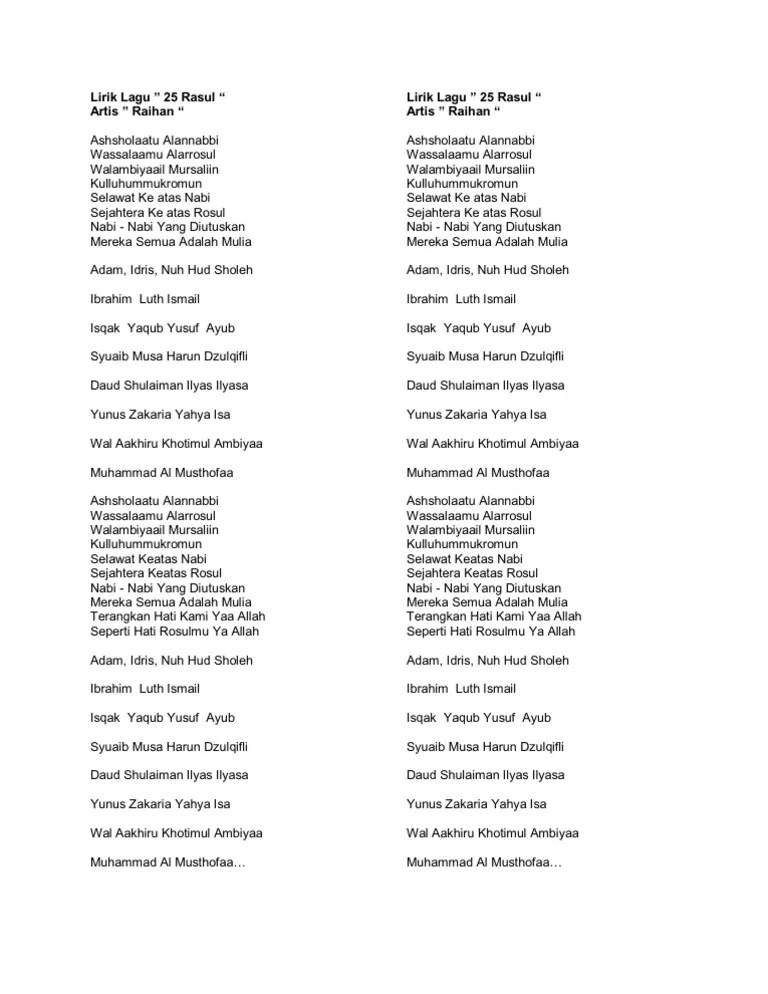 Lirik Lagu Selawat Ke Atas Nabi - Wallpaper