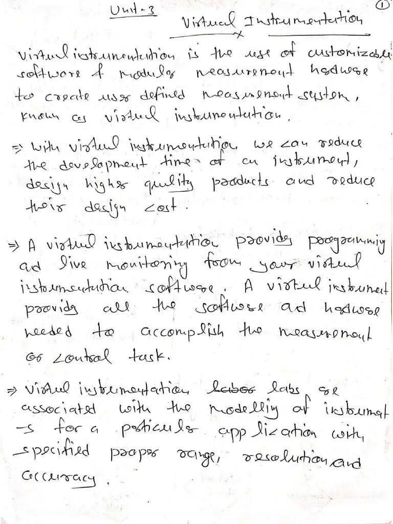 Unit3 Virtual Instrumentation Notes Compressed PDF