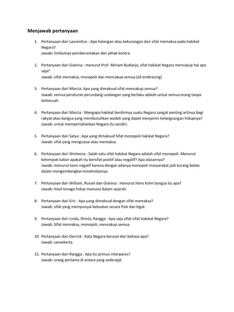 Menjawab Pertanyaan | PDF