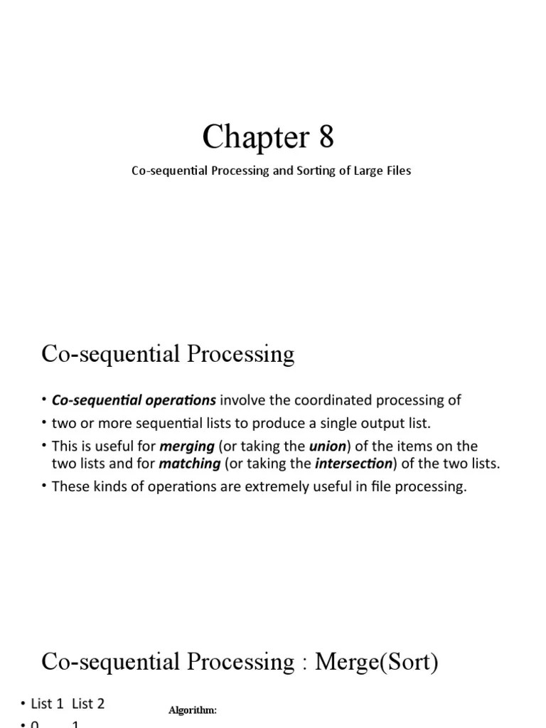 CoSequential Processing PDF Theoretical Computer Science