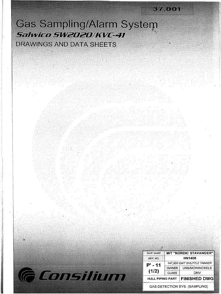 37.001 Gas Detection System (Sampling) Vol.1 PDF Pump Continuum