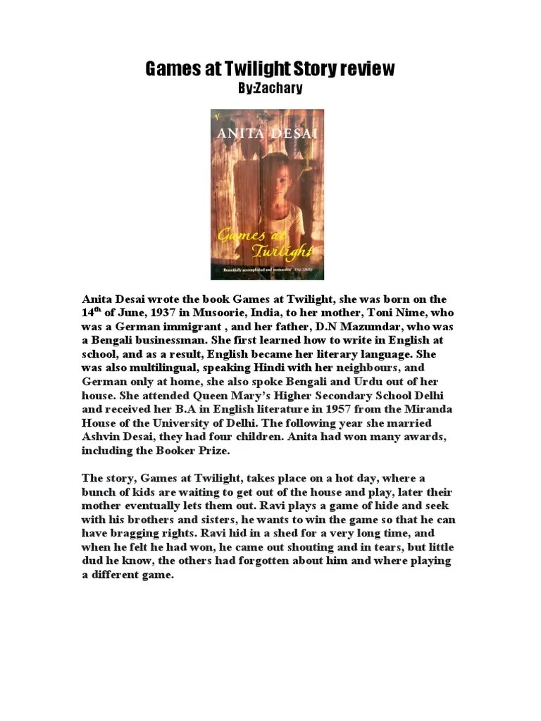 Games at Twilight | PDF