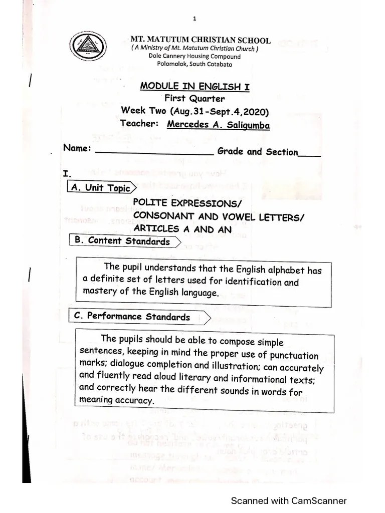 English Answer Key2 | PDF