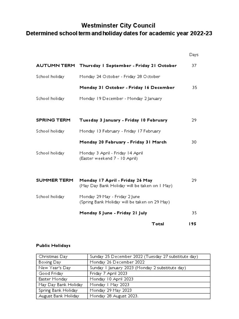 Determined Term Dates 202223 PDF