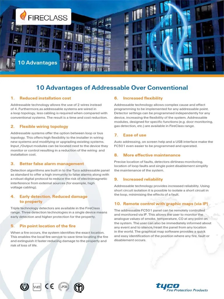 Ten Advantages of Addressable Fire Alarm Systems Addressable System