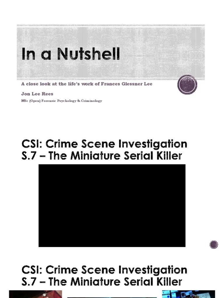 In_a_Nutshell PDF Forensic Science