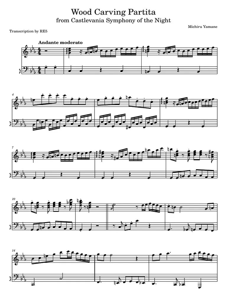 Castlevania Wood Carving Partita PDF