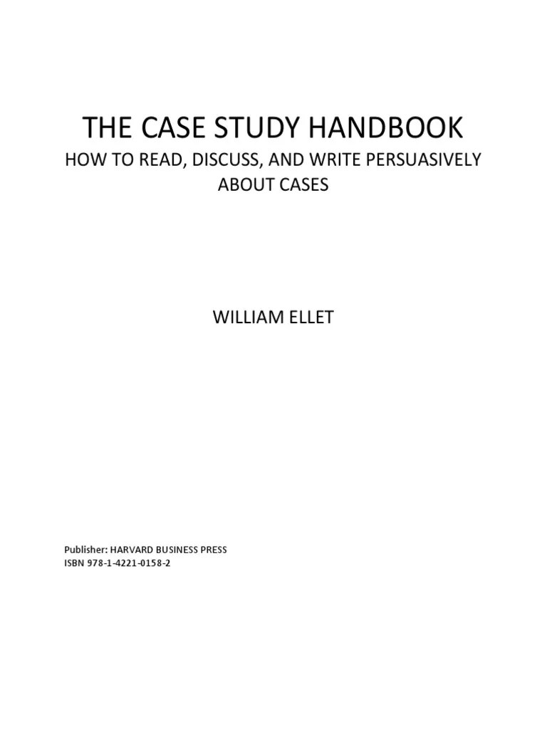 EBOOK The Case Study Handbook 1 PDF