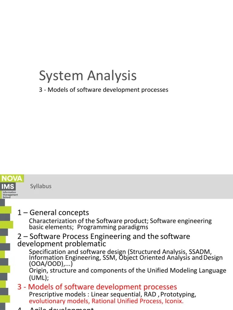 An Overview of the Rational Unified Process Model of Software