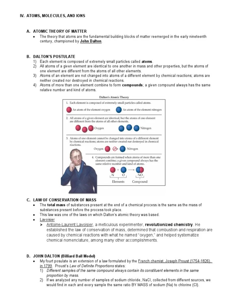 (CHEM) UNIT 1. Lesson 4. Week 6 | PDF | Ion | Chemical Compounds