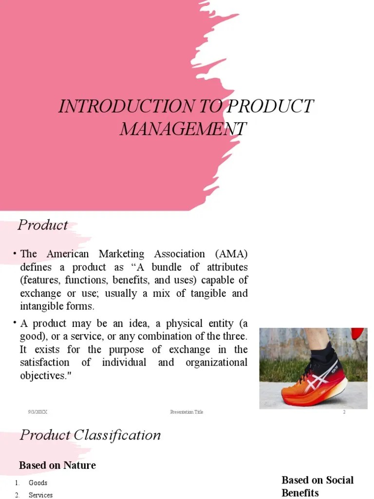 1 Introduction To Product Management PDF Marketing Product (Business)