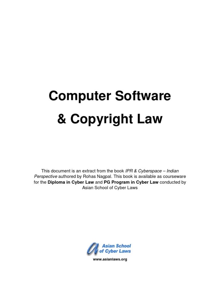 Computer Software Copyright Law India Free Software Copyright