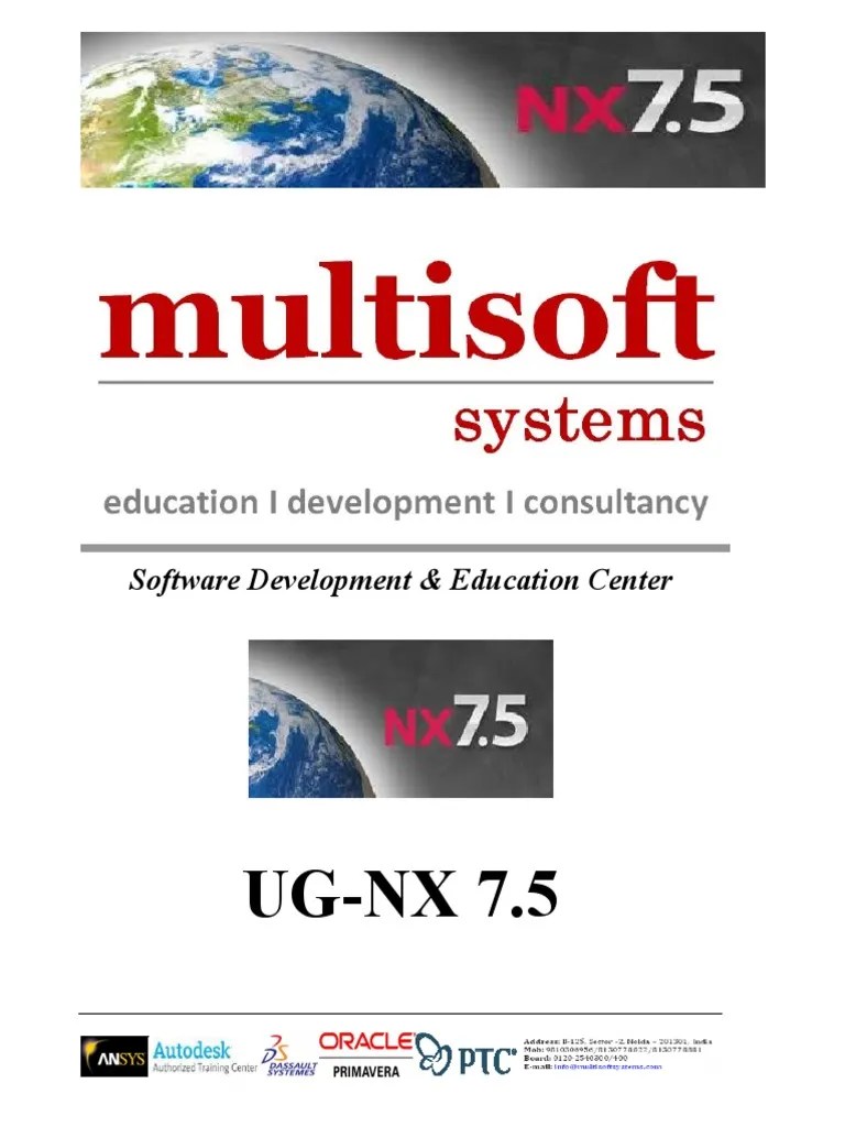 UG-NX 7.5: Software Development & Education Center | PDF