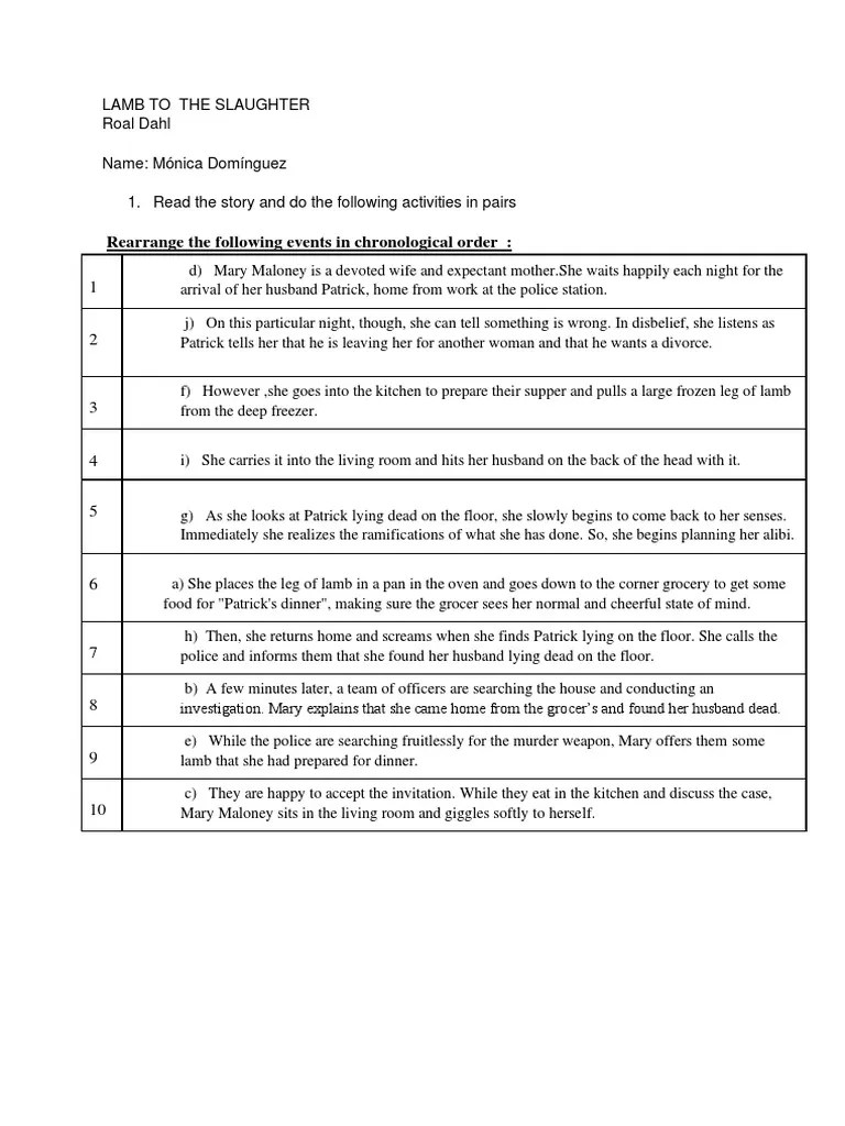 Lamb To The Slaughter | PDF