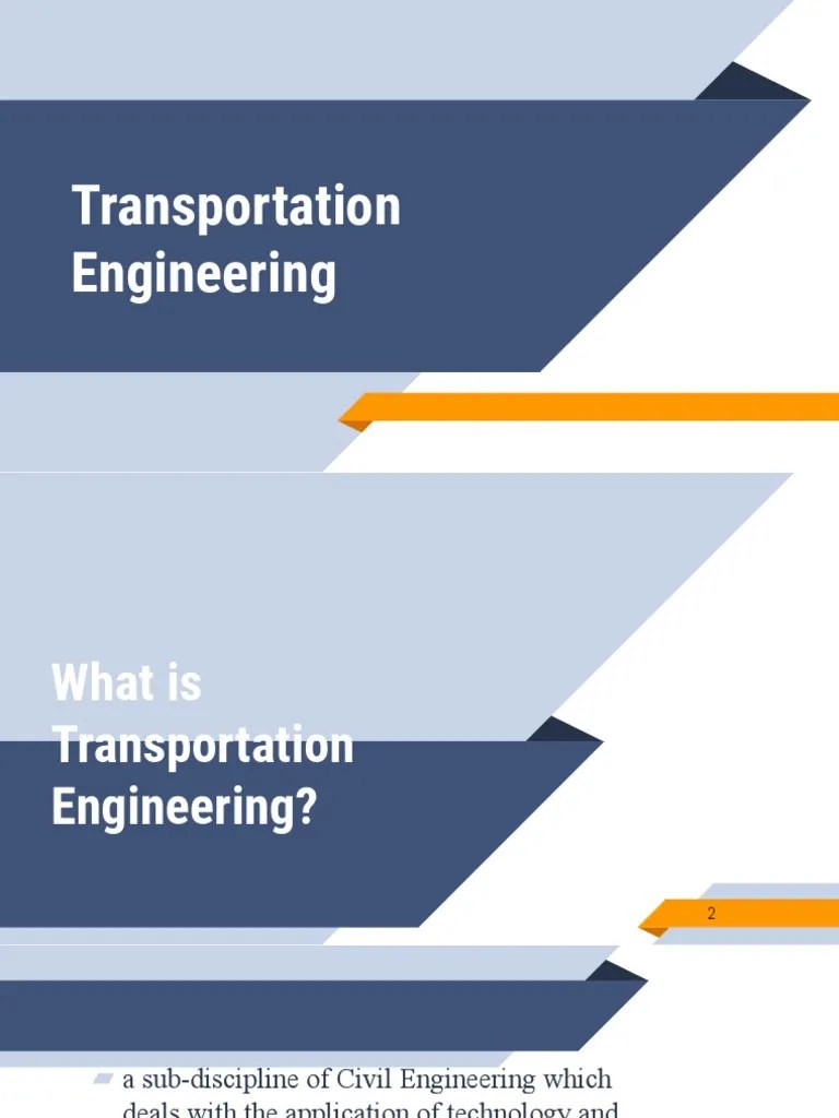Lecture 8 Transportation Engineering PDF Transportation Engineering Transport