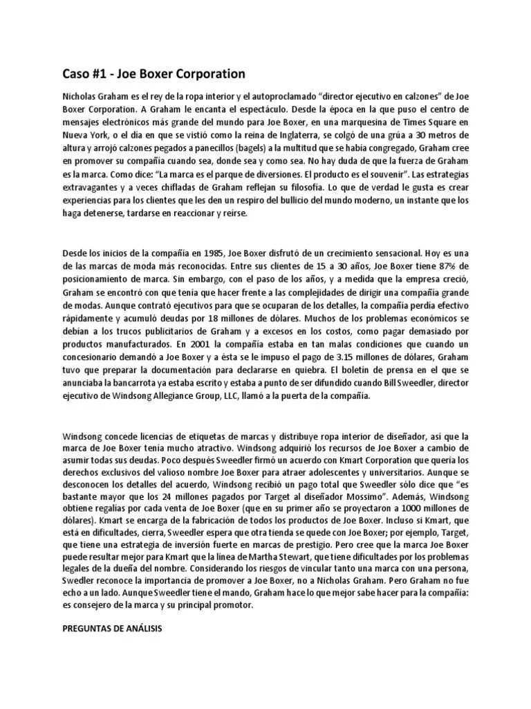 Joe Boxer Corporation PDF Kmart Marca