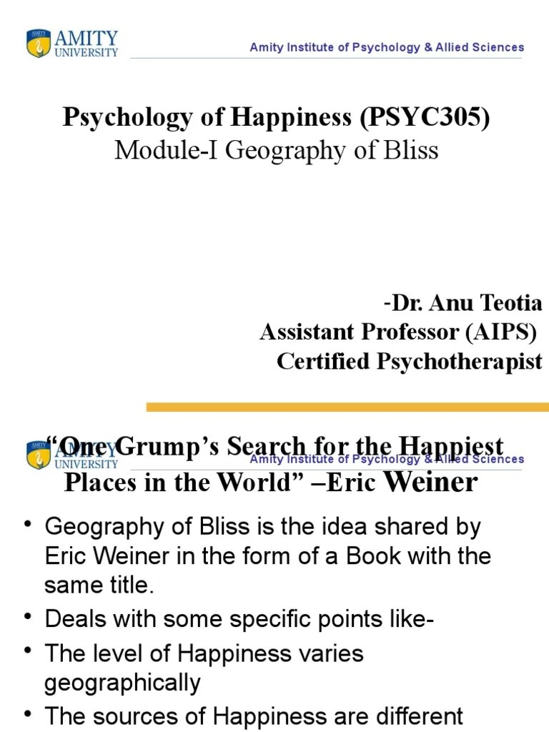 Geography of Bliss PDF