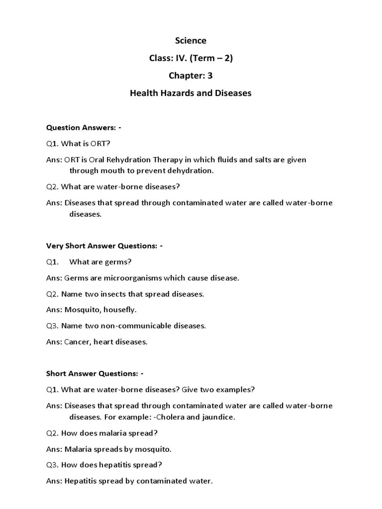 Chapter 3 Health Hazards and Diseases | PDF