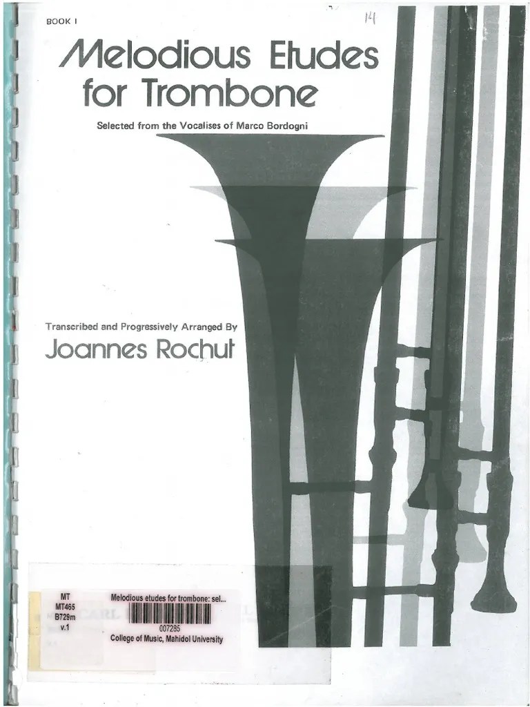 Rochut, JoannesMelodious Etudes For Trombone Book I PDF