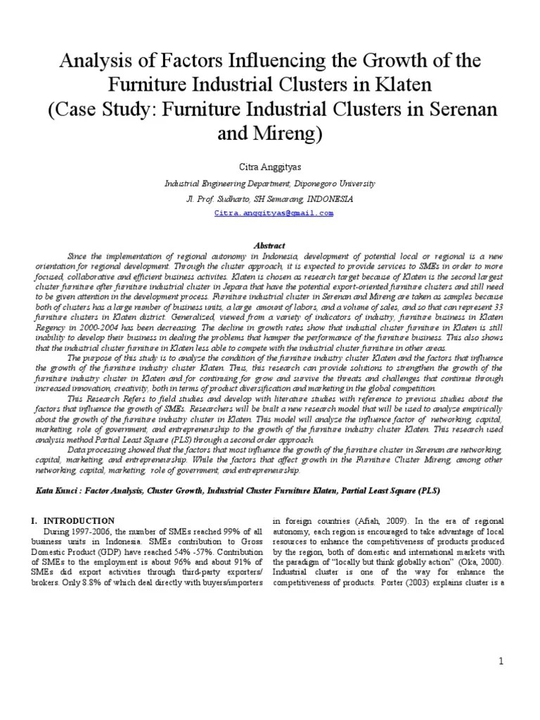 Jurnal_analisis Faktorfaktor Yang Mempengaruhi Pertumbuhan Klaster