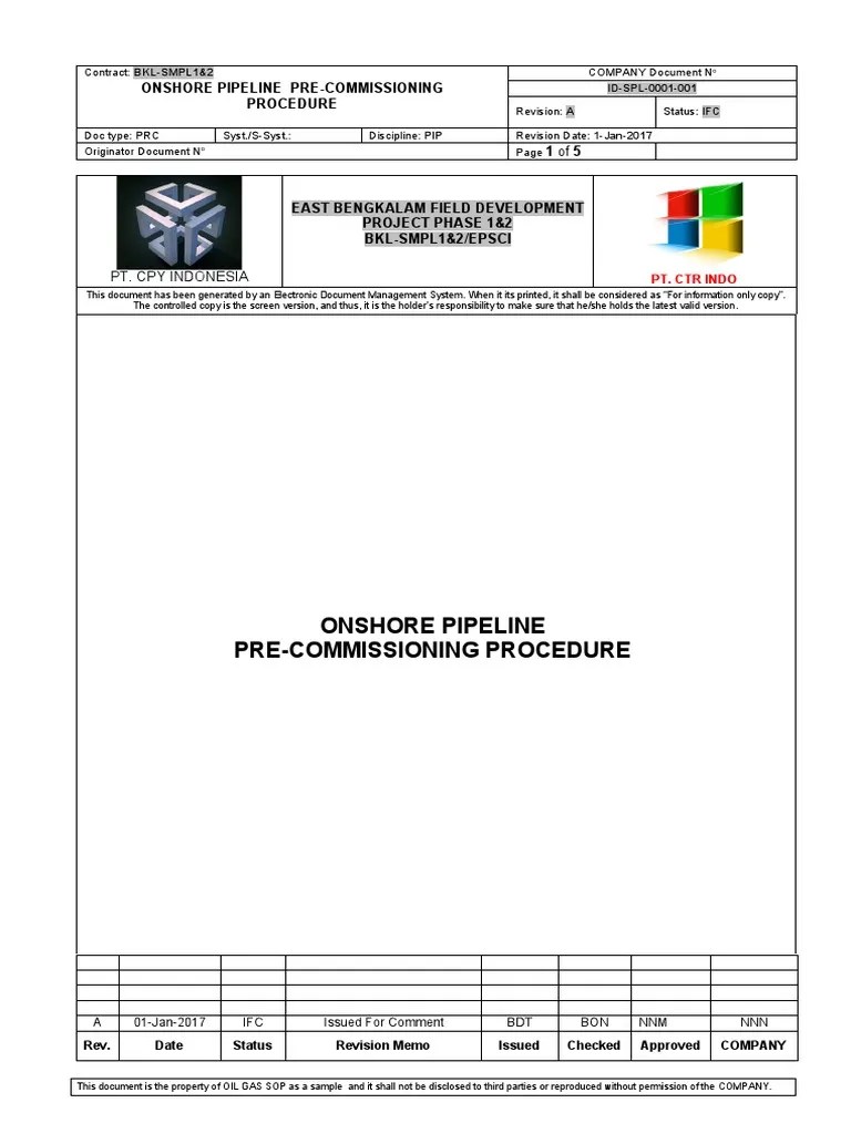 IDSPL0030007 Rev.a Mechanical Run Test Procedure PDF