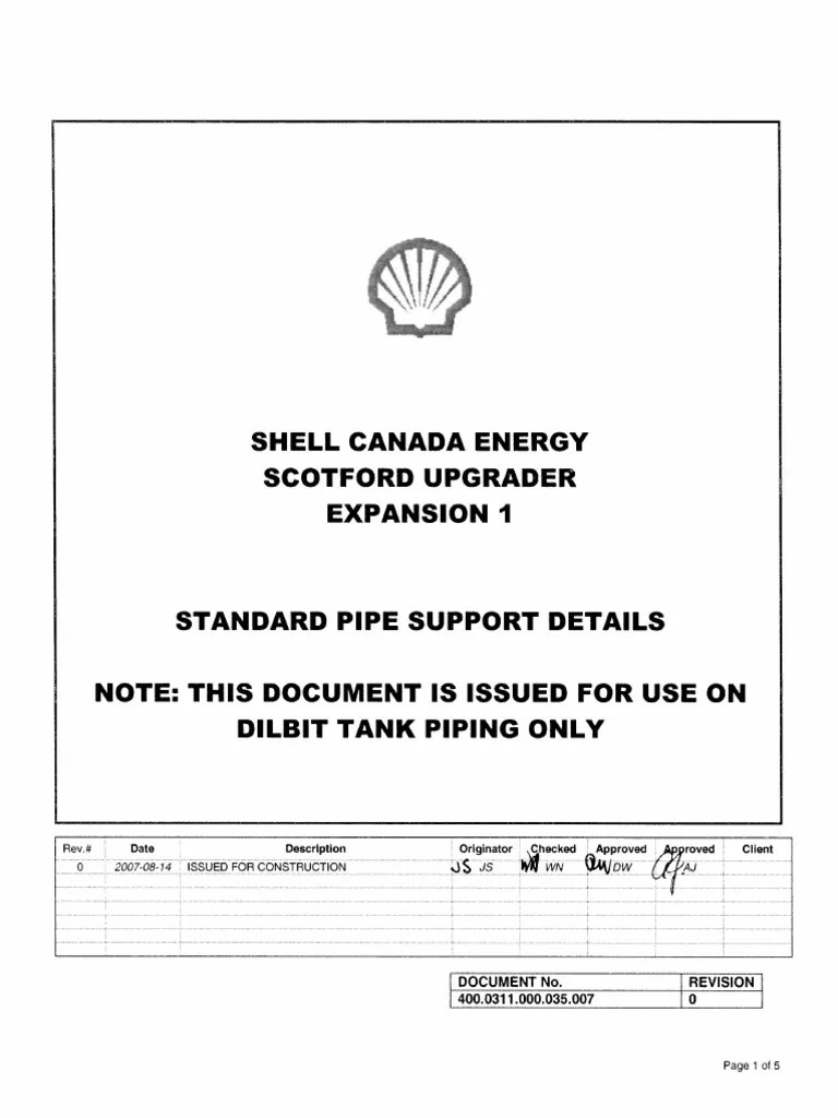 Pipe Support Details PDF