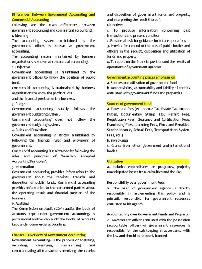 Chapter 1 Acct09 | PDF | Budget | Government Budget