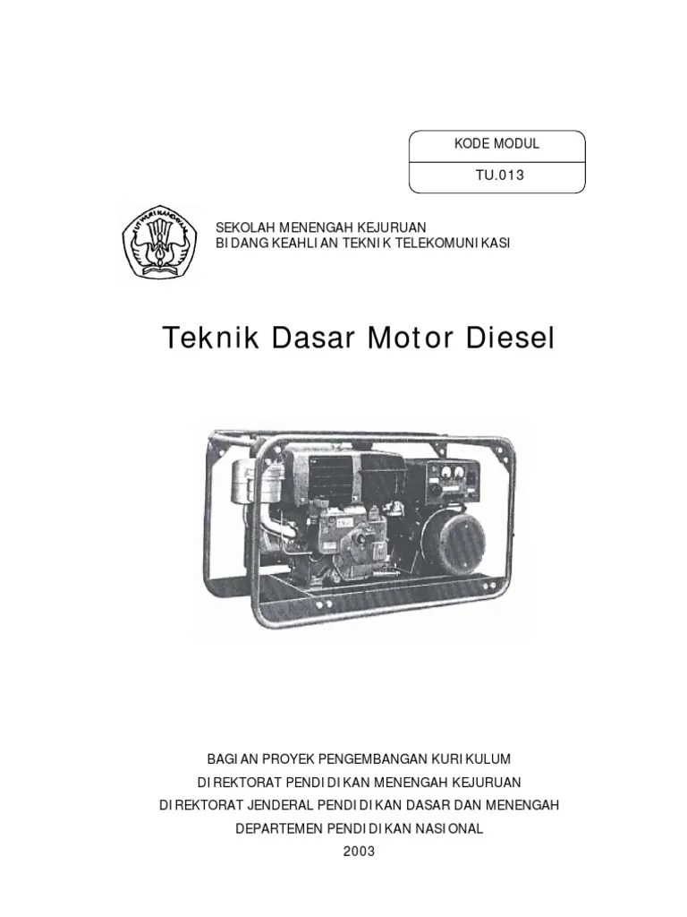 Teknik Dasar Motor Diesel