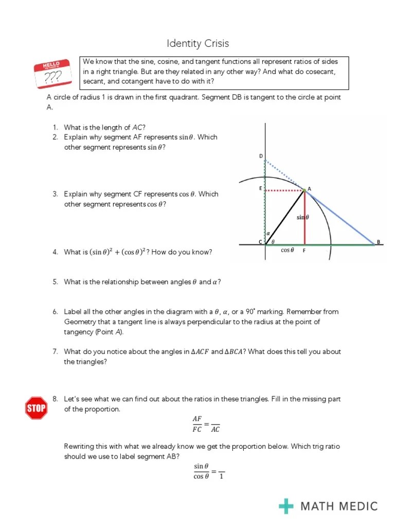 Lesson 4 13 Precalculus Math Medic Dea4282a5a | PDF | Trigonometric