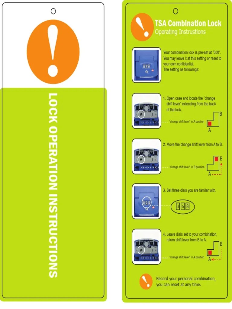 DELSEY CombinationLockInstruction3 | PDF
