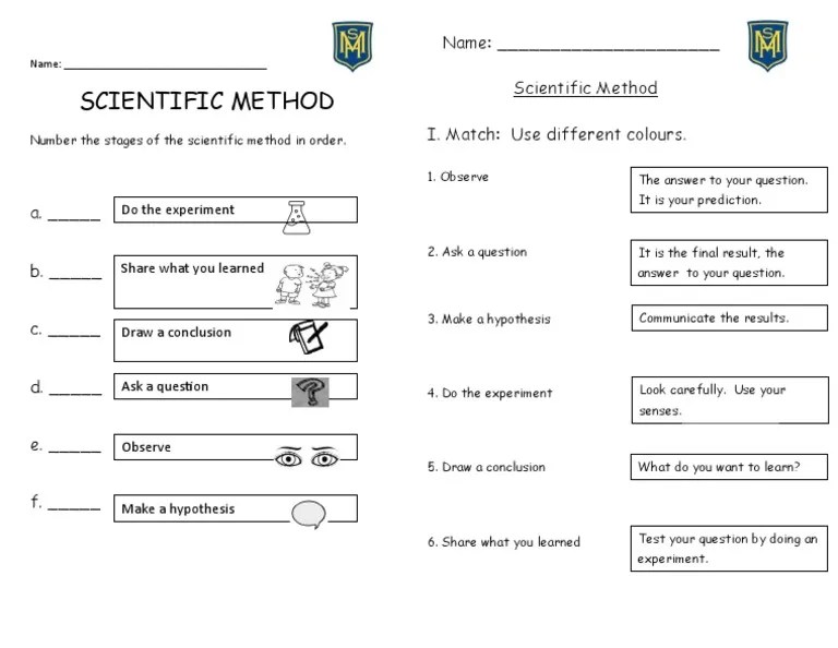 Scientific Method Worksheet | PDF