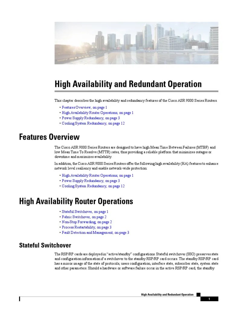 B Asr9k Overview Reference Guide Chapter 011 PDF Routing Network